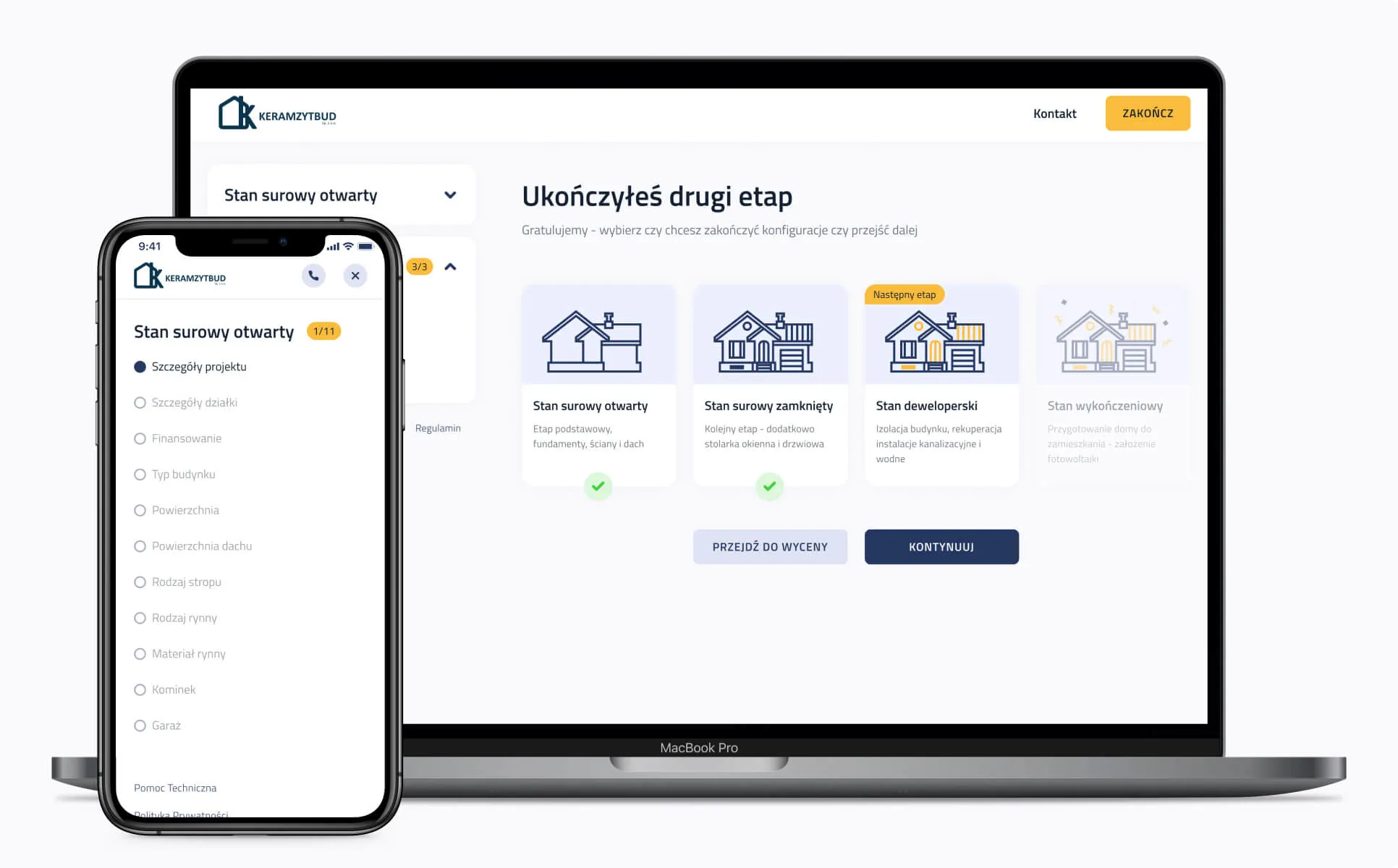 Online house configurator: choosing the house layout