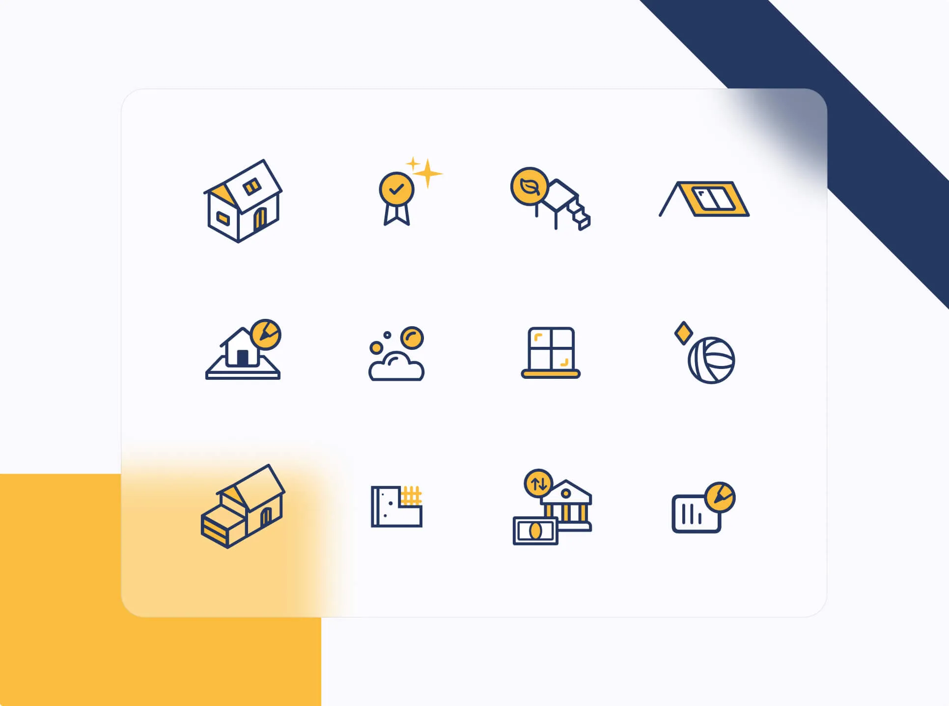 Icon set from the Keramzytbud design system
