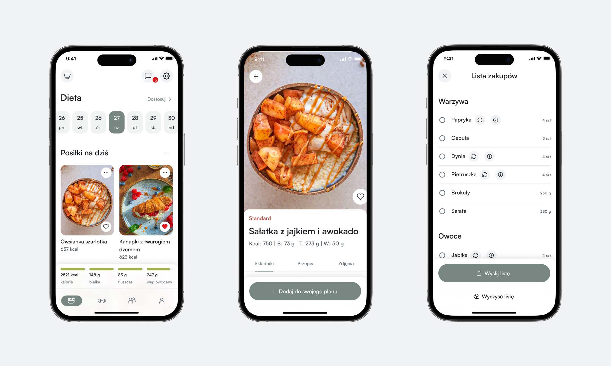 aplikacja dietetyczna ios android Squares Agencja UX Wrocław