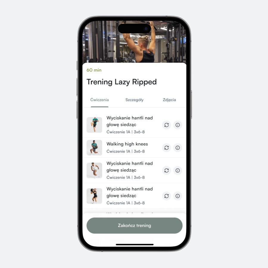 aplikacja mobilna wroclaw fitness ios Squares Agencja UX Wrocław