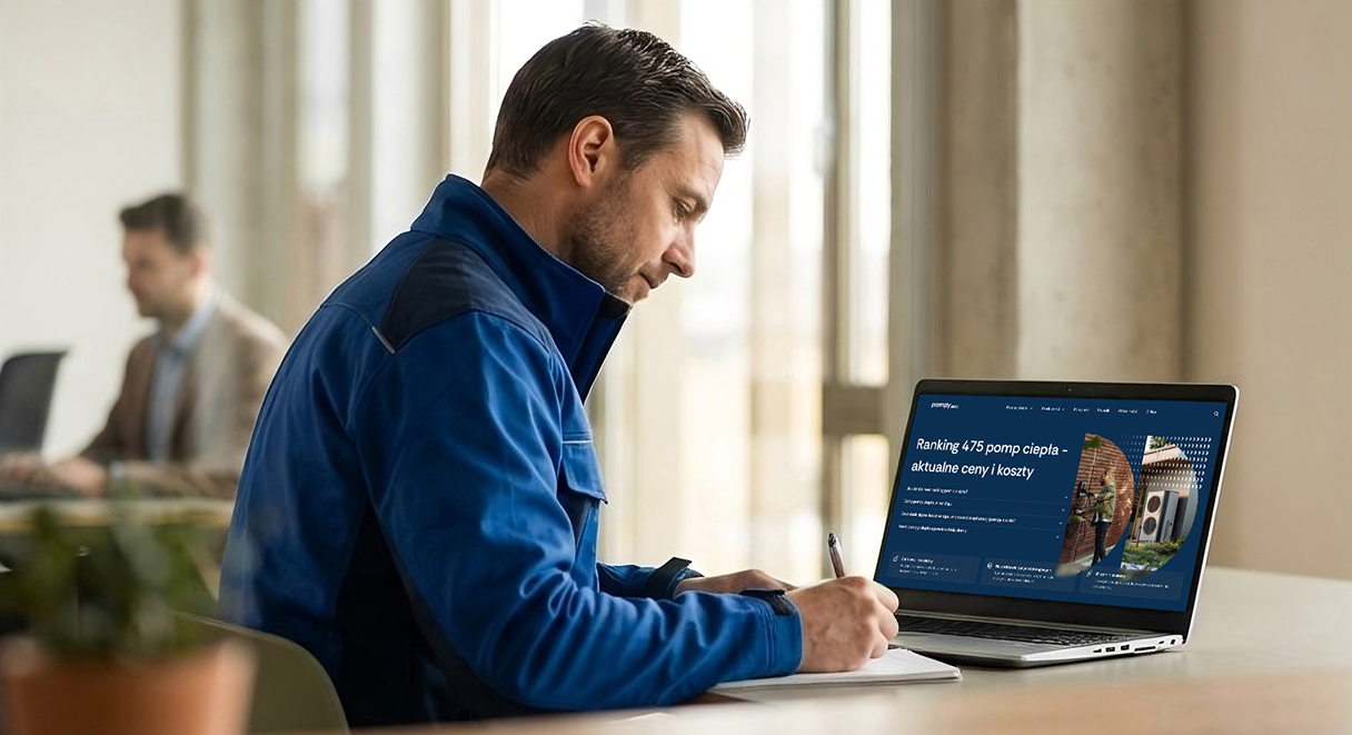 pompy ciepla pompy.app Squares Agencja UX Wrocław